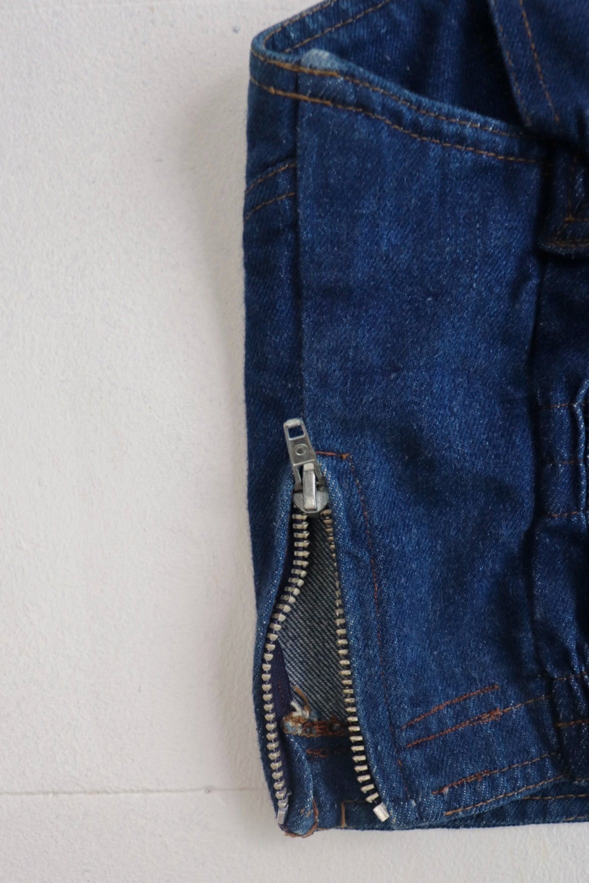 Dark Denim Bustier Crop