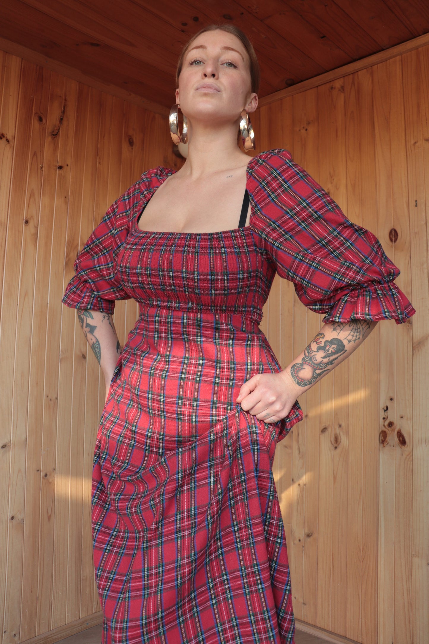 80s Tartan Midi