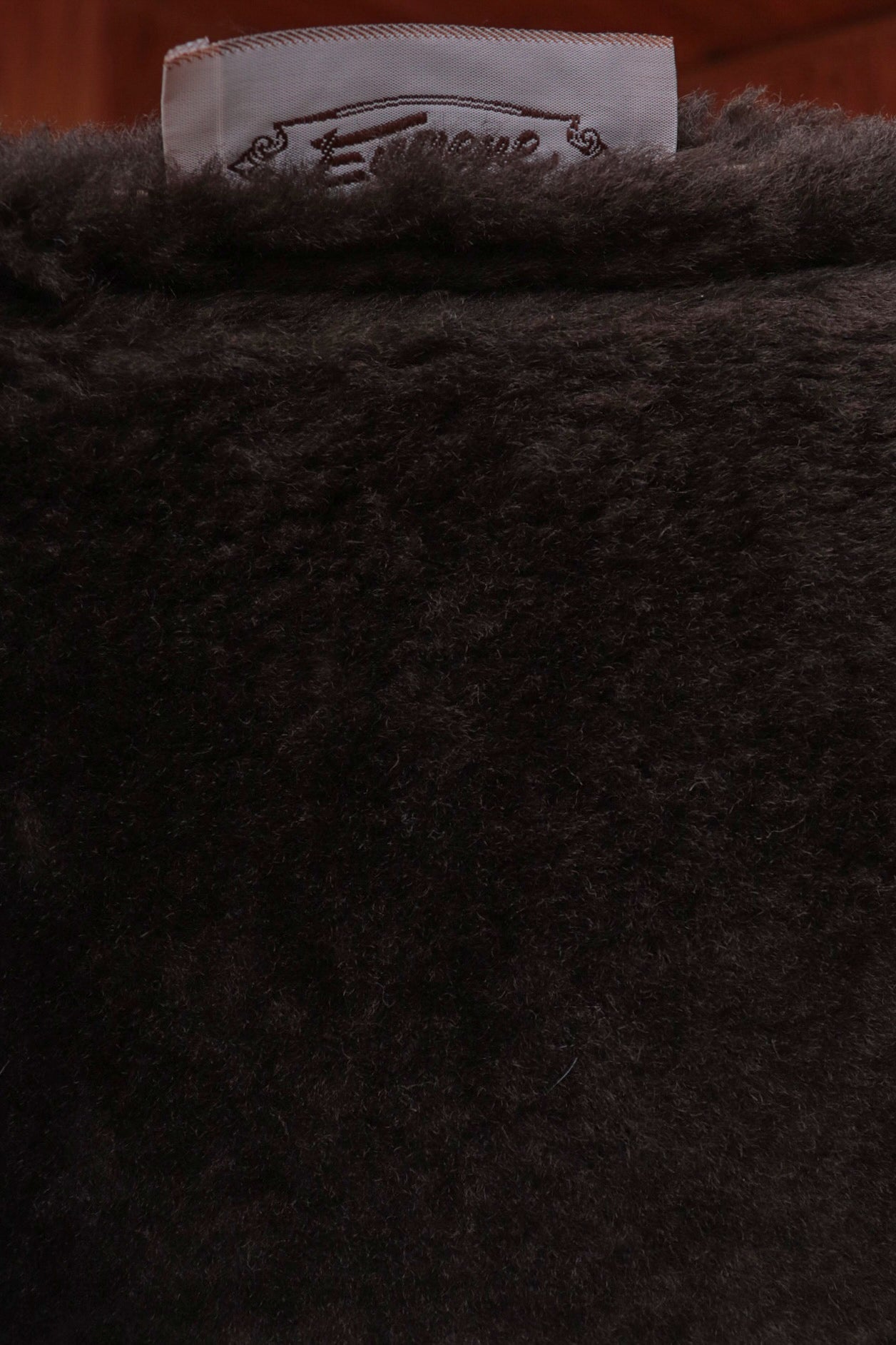 Brown Suede & Wool Vest