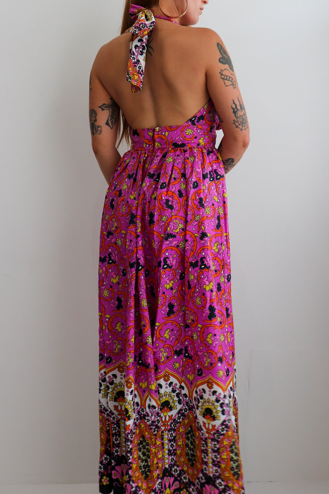 70s Handmade Halter Maxi