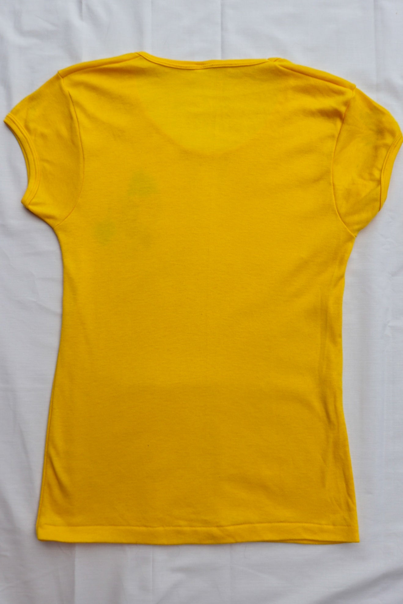 70s Bright Yellow Fruit Tee