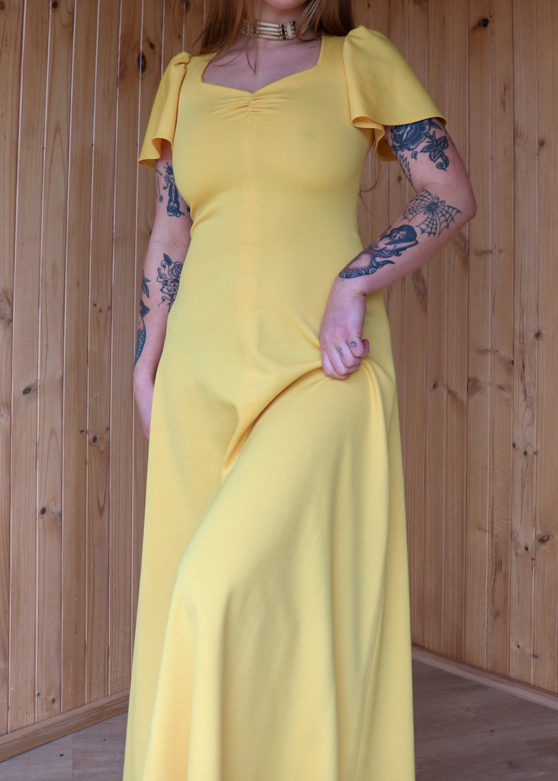 Sunflower Yellow Prairie Dress