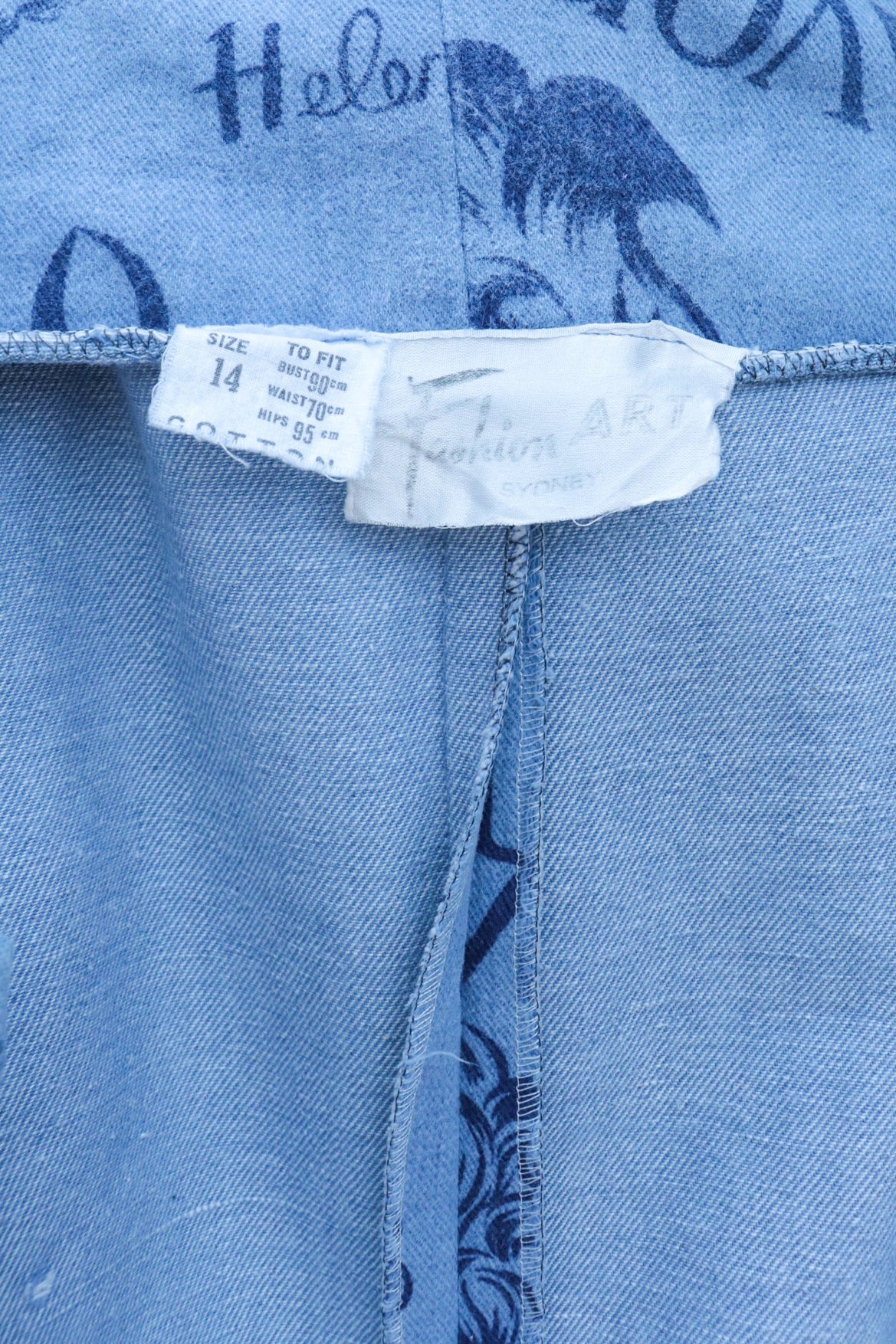 60s Cosmetic Denim Dress