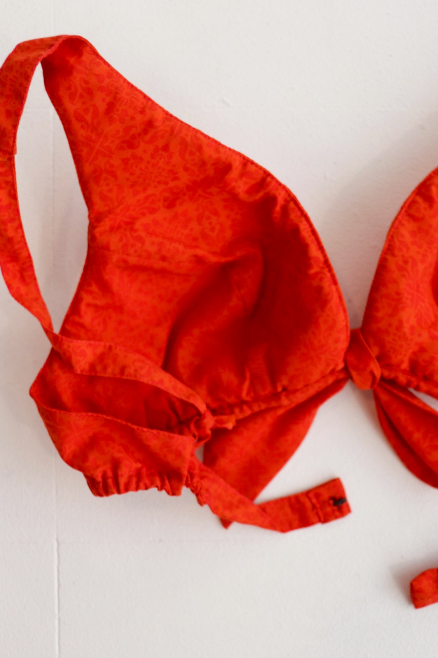 Orange Patterned Dolls Bikini Set