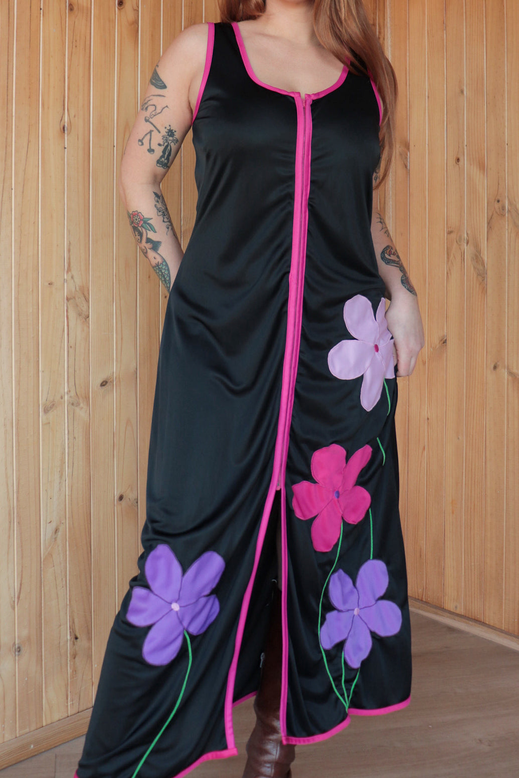 Floral Embroidered Maxi Dress