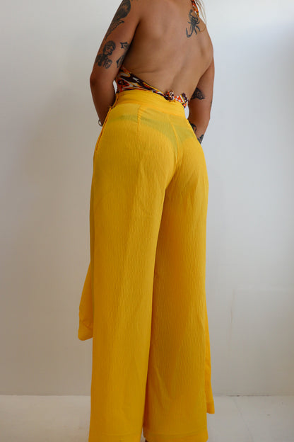 70s Sunflower Flared Set