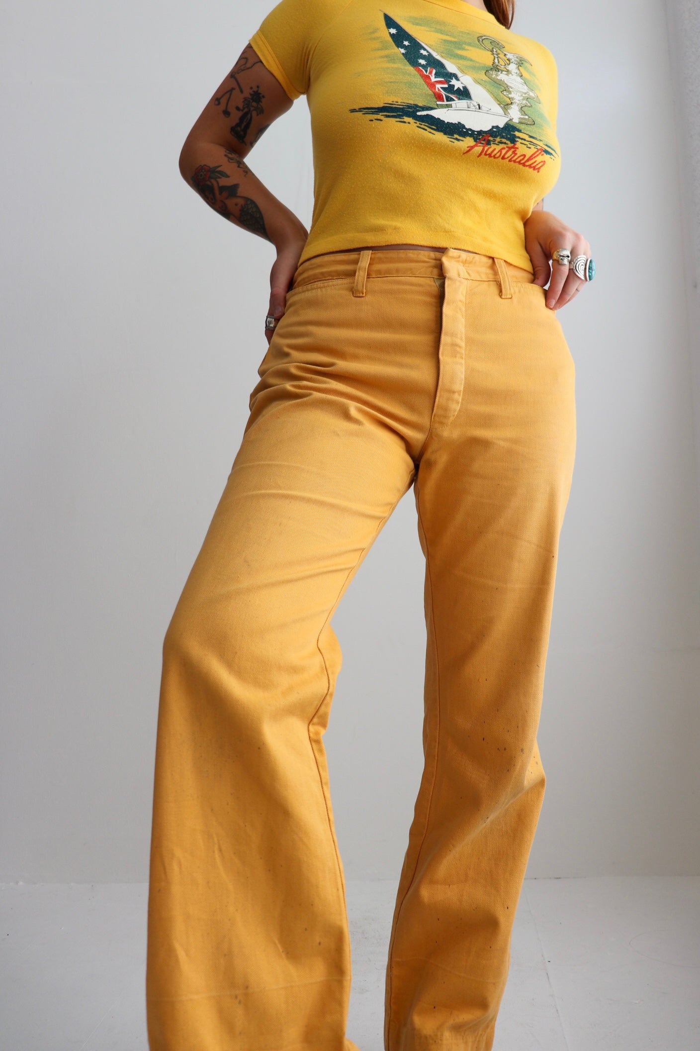 70s Amco Mustard Flares