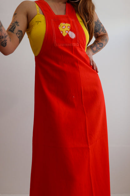 Mushroom Maxi Pinafore