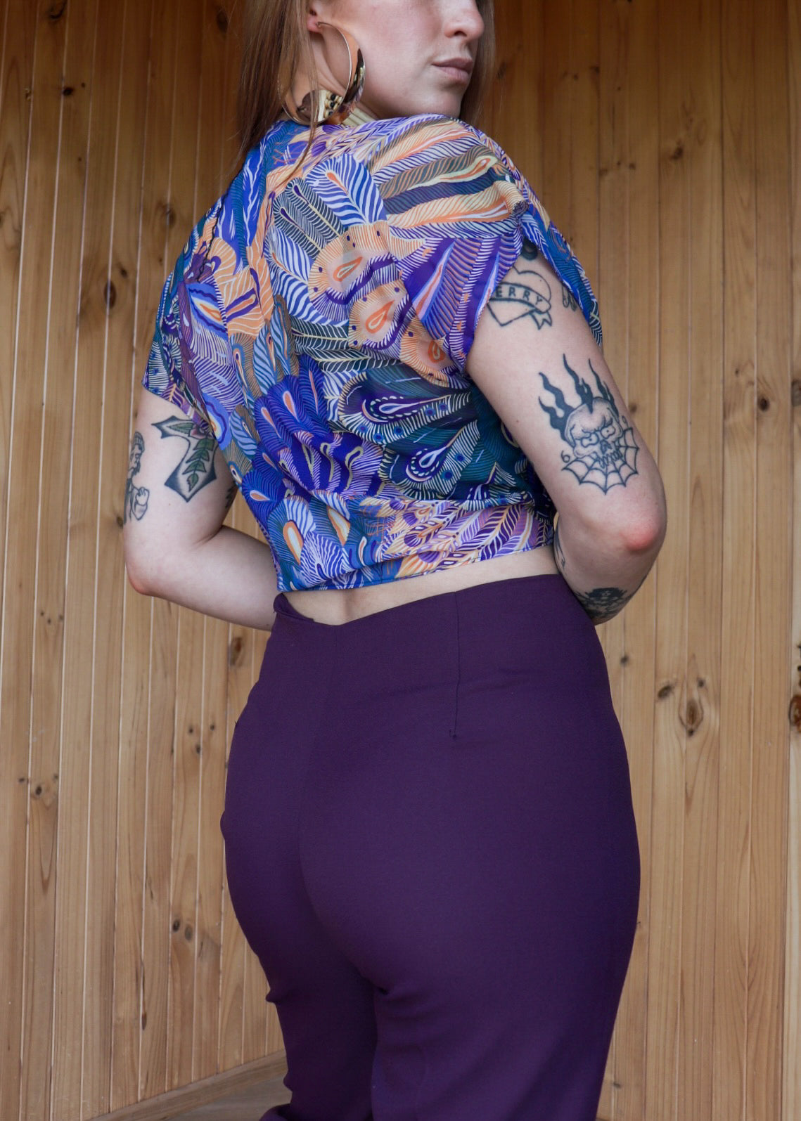 Sheer Tie Up Crop
