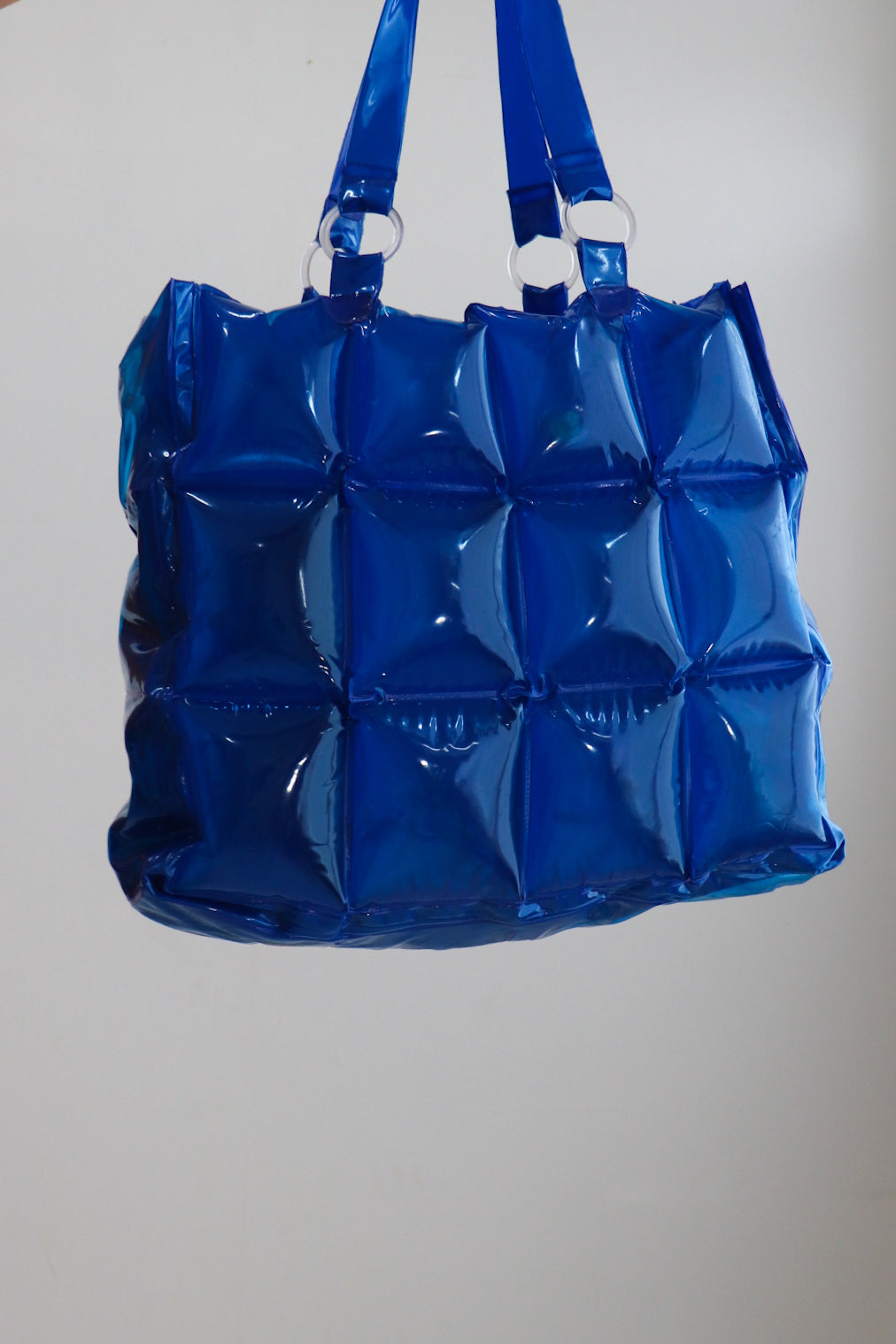 90s Electric Blue Blow Up Bag
