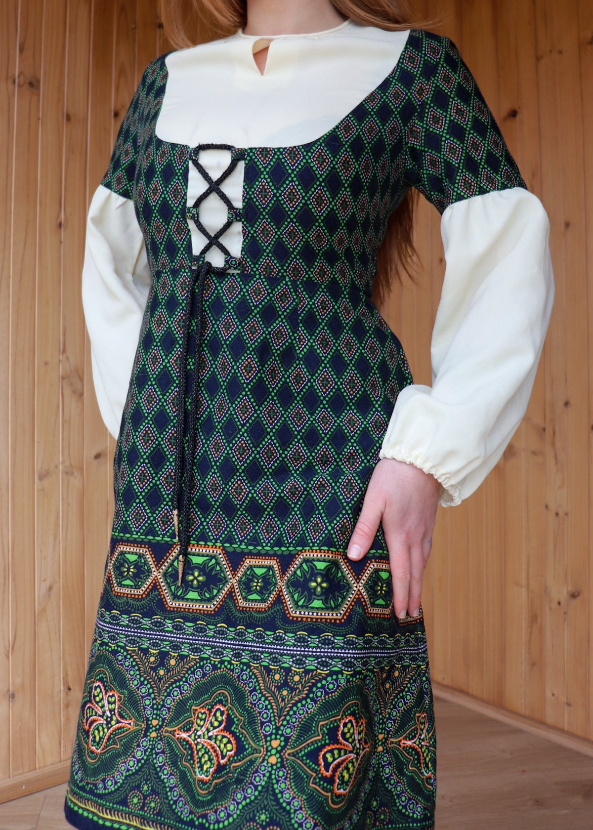 Corset Prairie Midi Dress