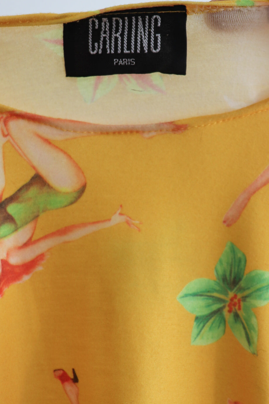 90s Yellow Pin-Up Girl Tee