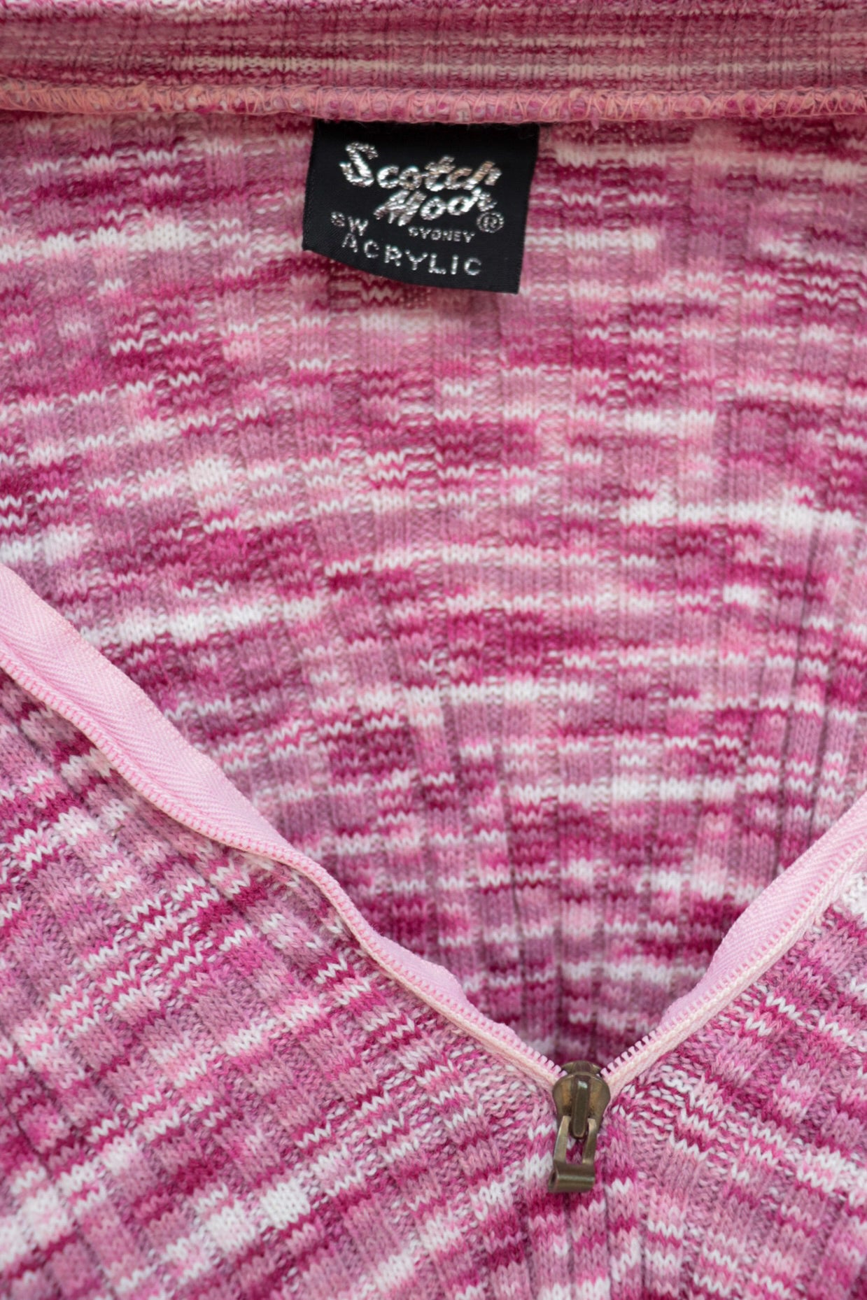 Pink Toned Knit Long Sleeve
