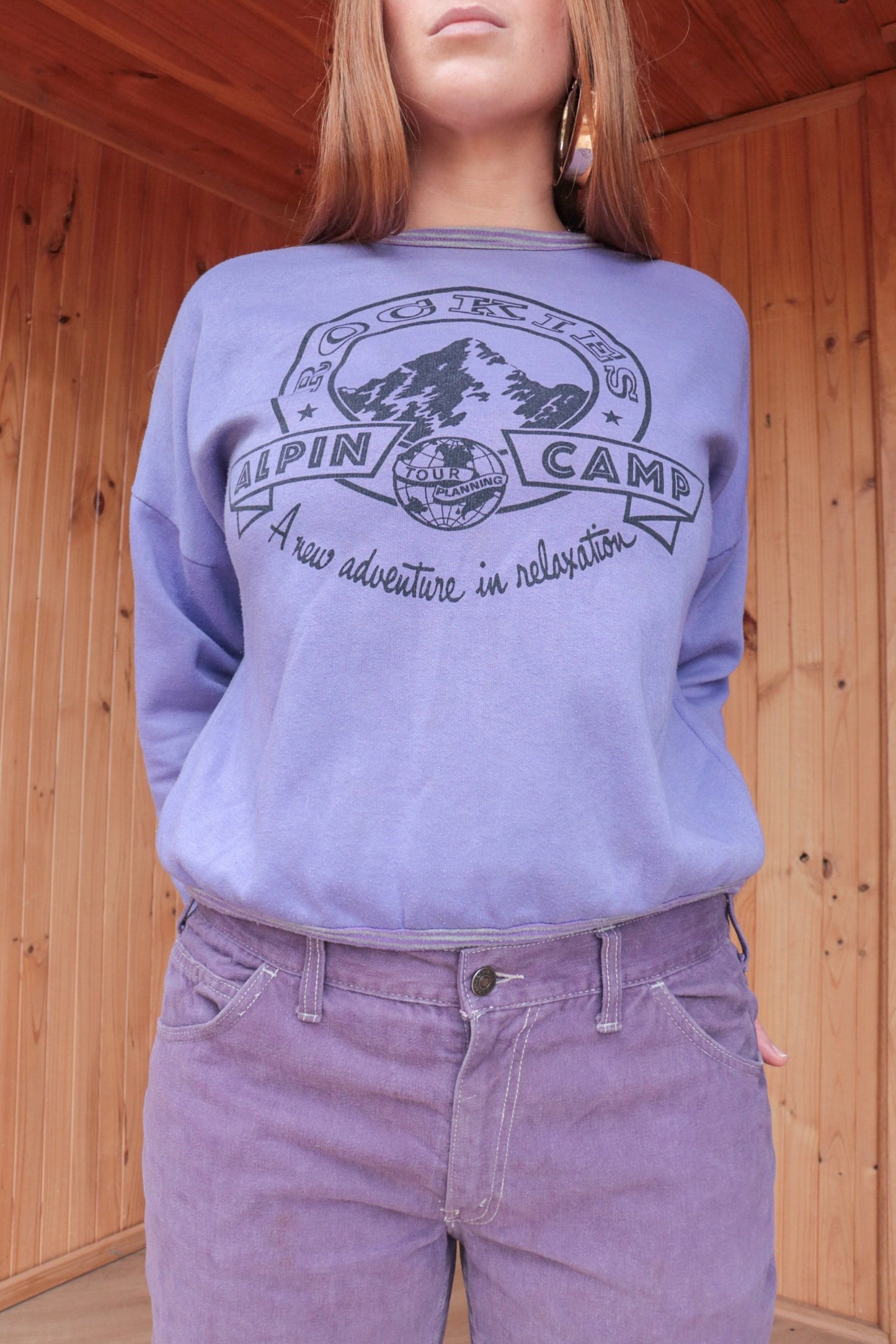 Purple Rockies Camp Sweatshirt