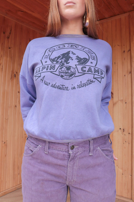 Purple Rockies Camp Sweatshirt
