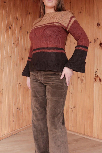 90s does 70s Knit Top