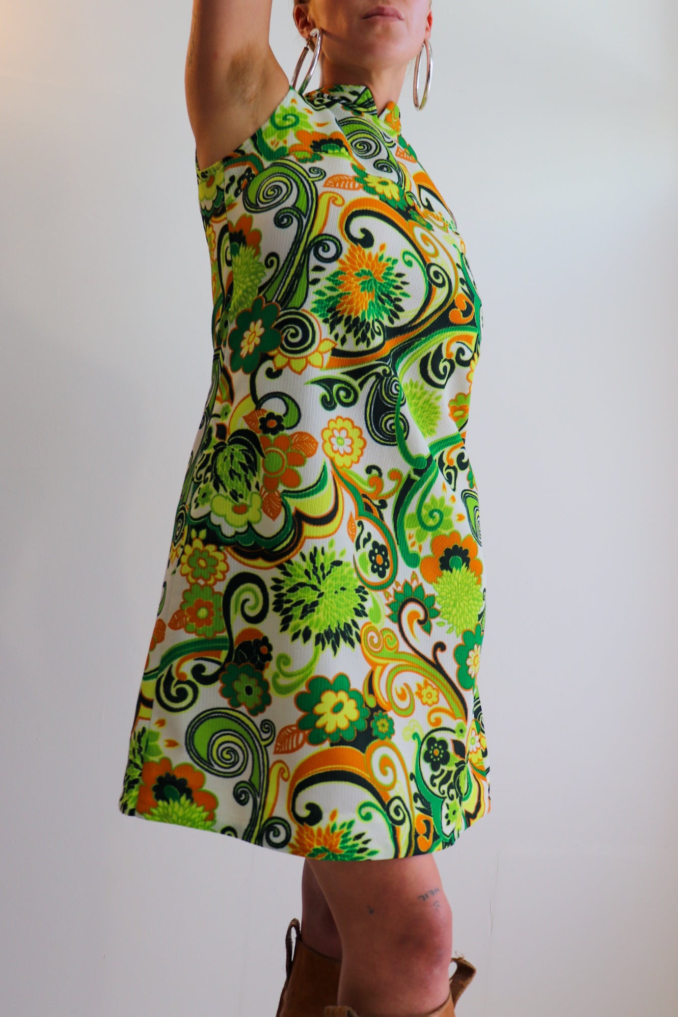 Paisley Midi Mod Dress