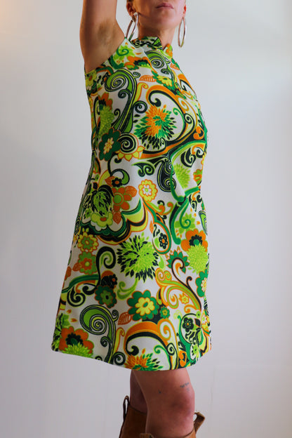 Paisley Midi Mod Dress