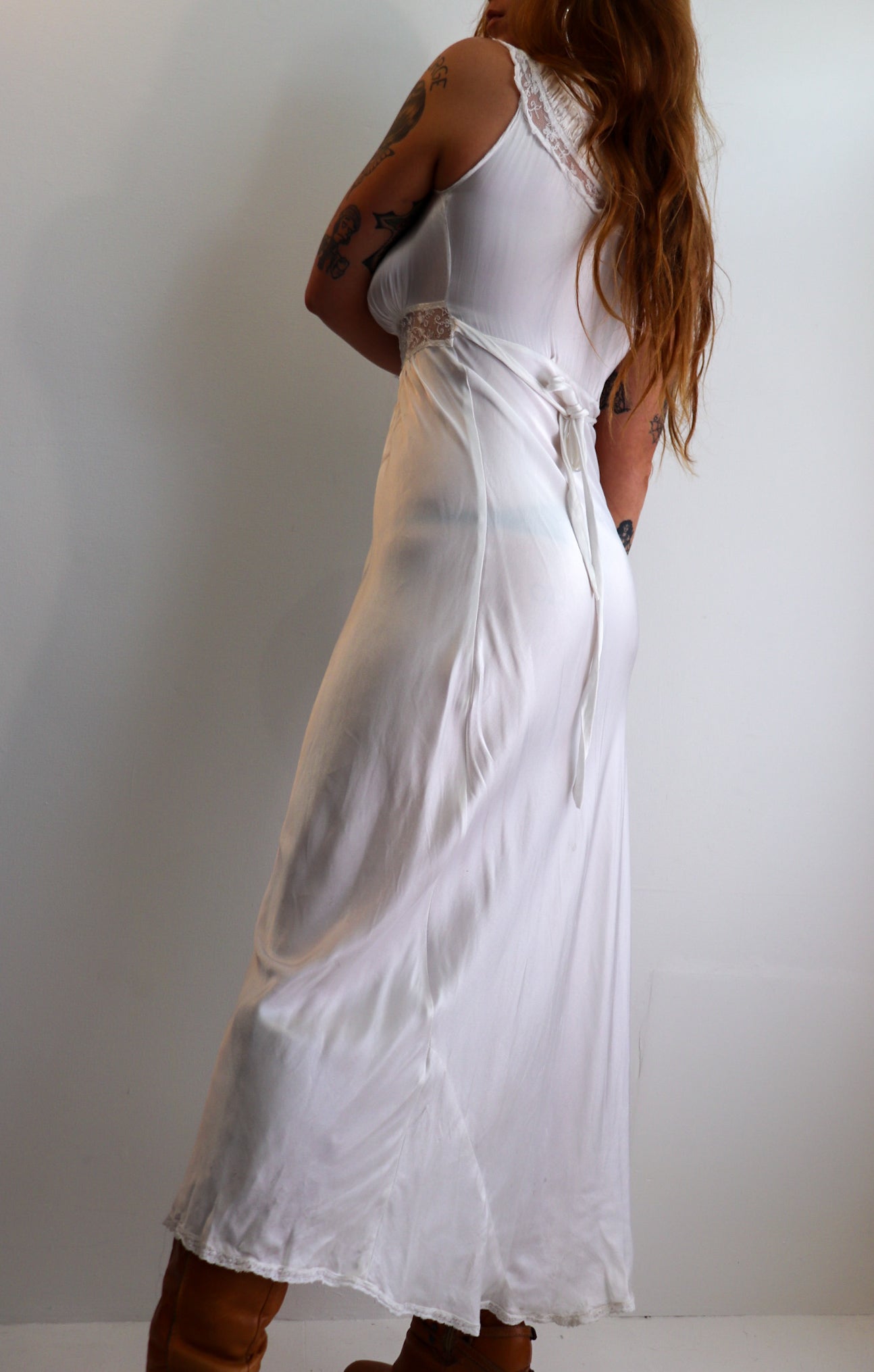Angelic White Maxi Slip Dress