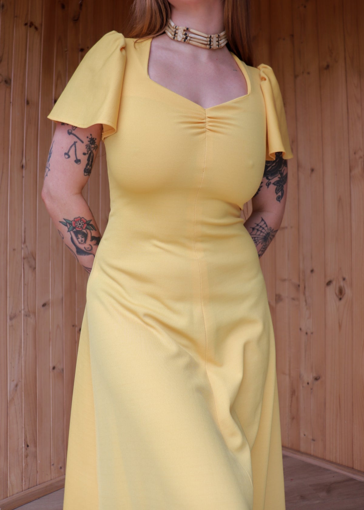 Sunflower Yellow Prairie Dress