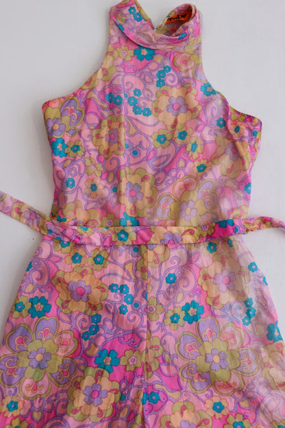 Pink Psychedelic Mega Flare Jumpsuit