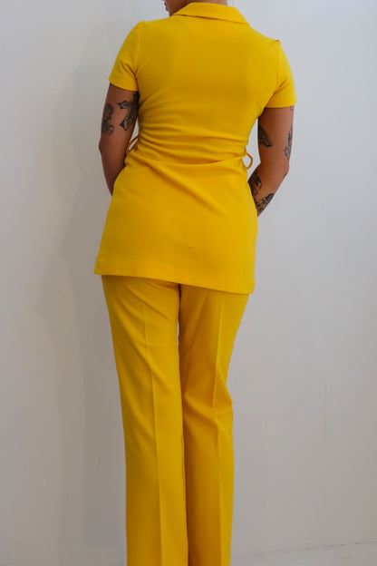 60s Yellow Two Piece Set