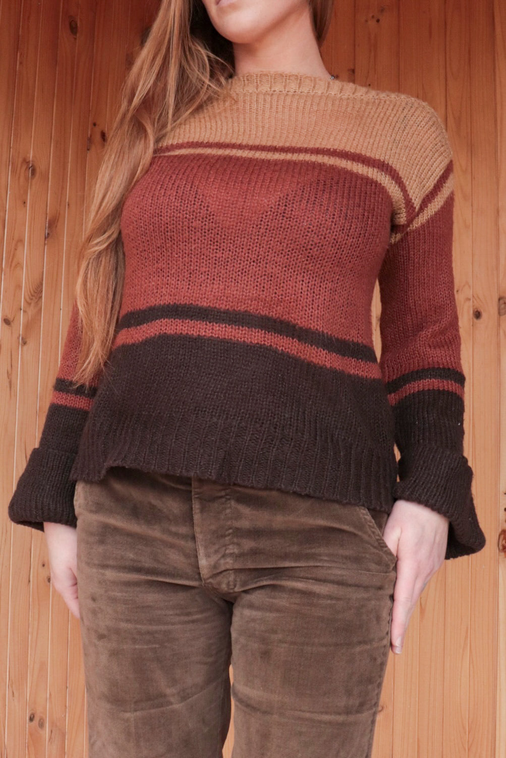 90s does 70s Knit Top