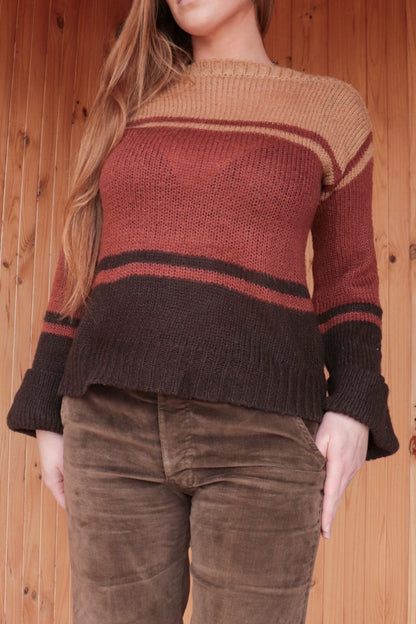 90s does 70s Knit Top