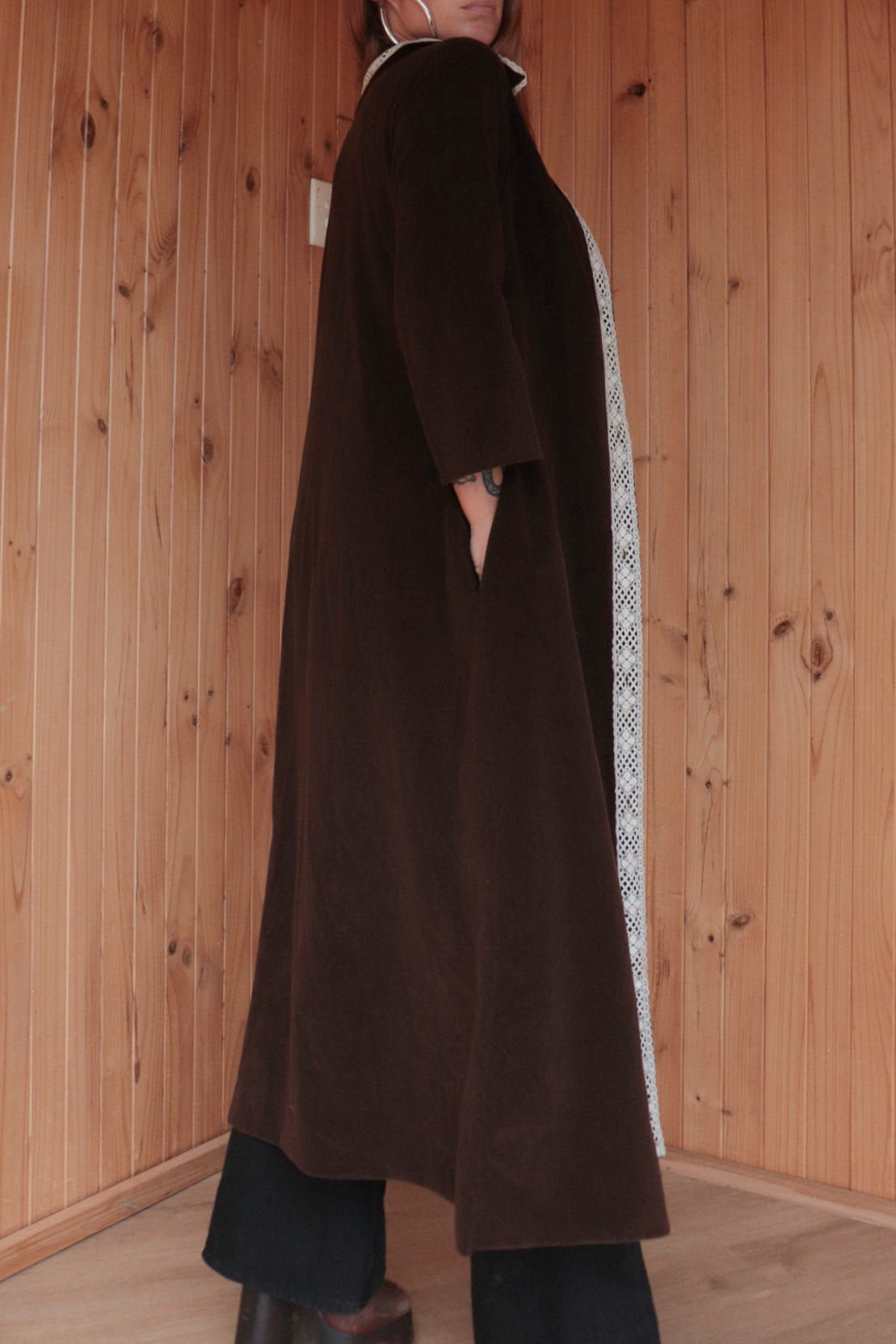 70s Velvet Prairie Overcoat