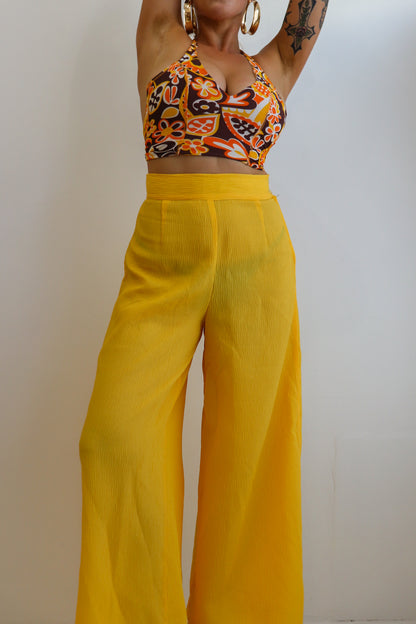 70s Sunflower Flared Set