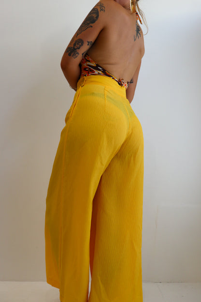 70s Sunflower Flared Set