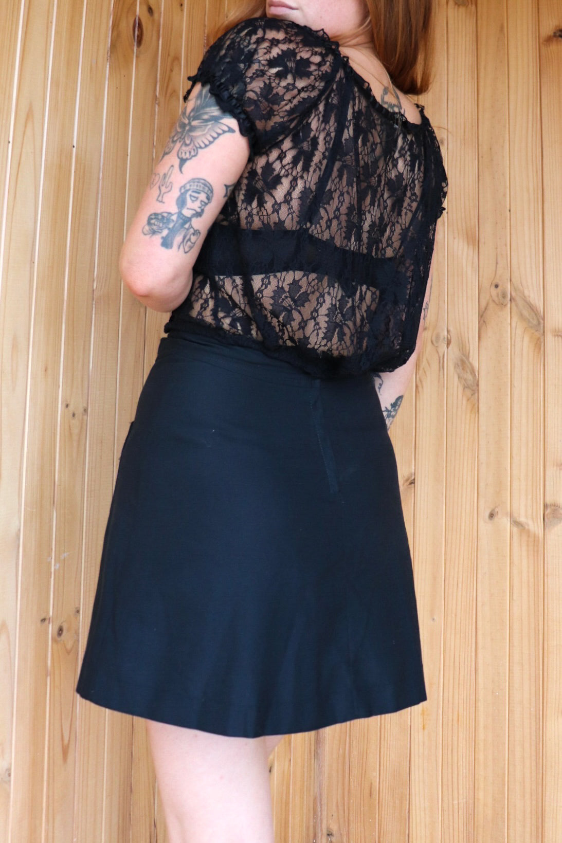 1970s Butterfly Mini Skirt