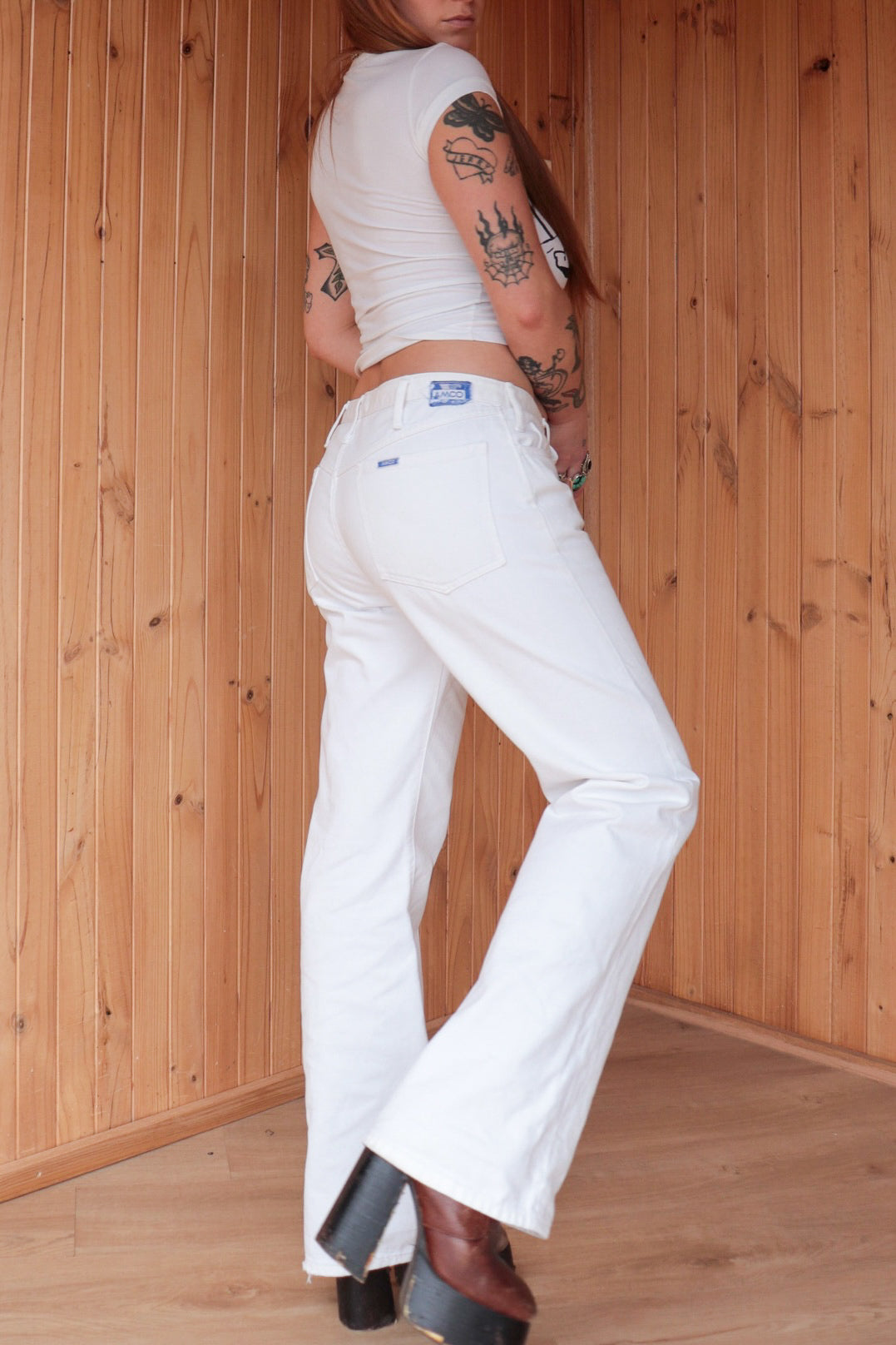 70s Amco White Flares