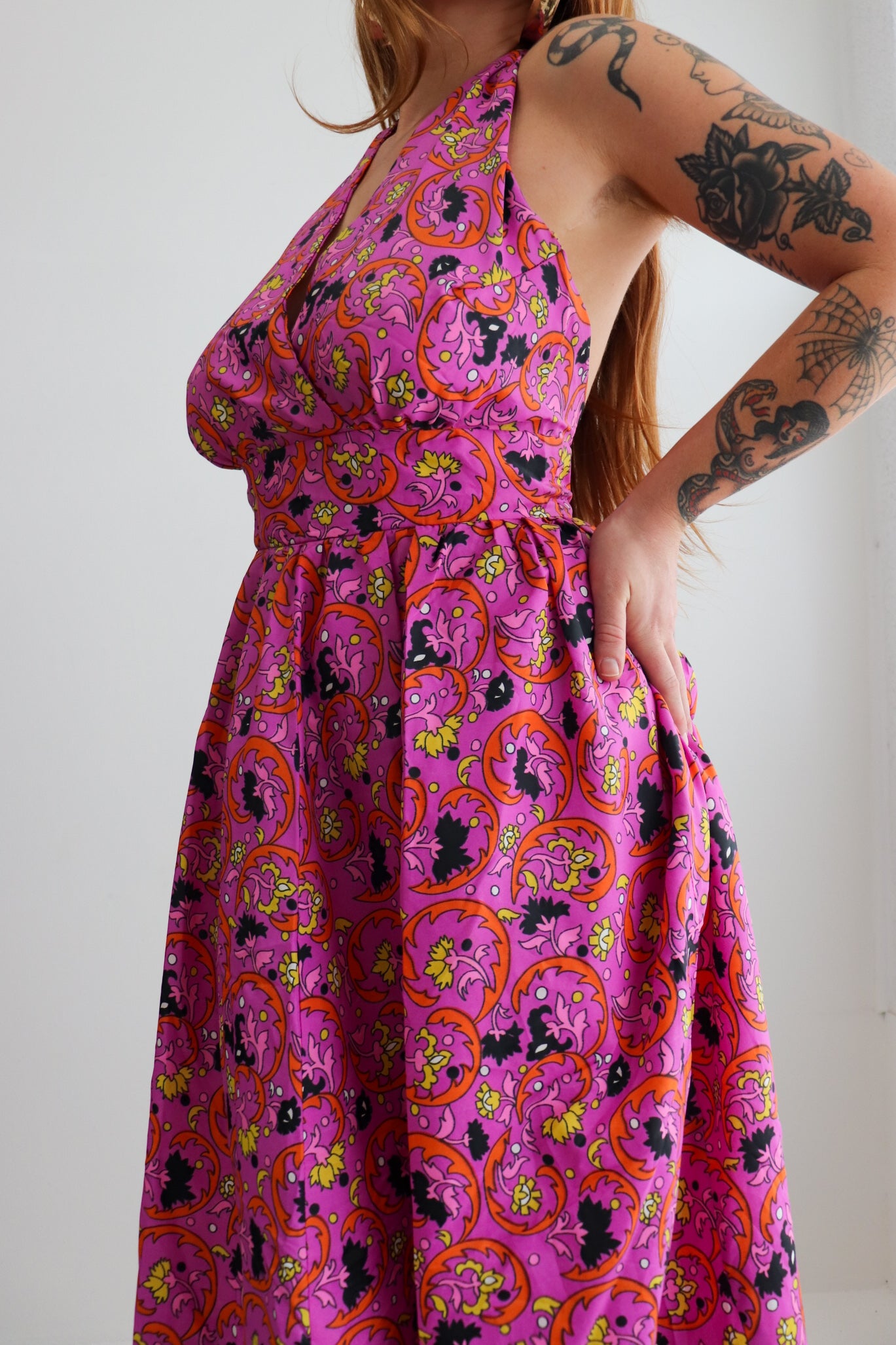70s Handmade Halter Maxi