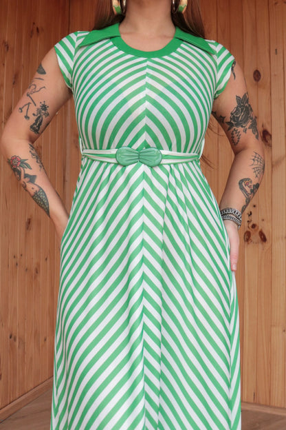 70s Stripe Maxi Dress