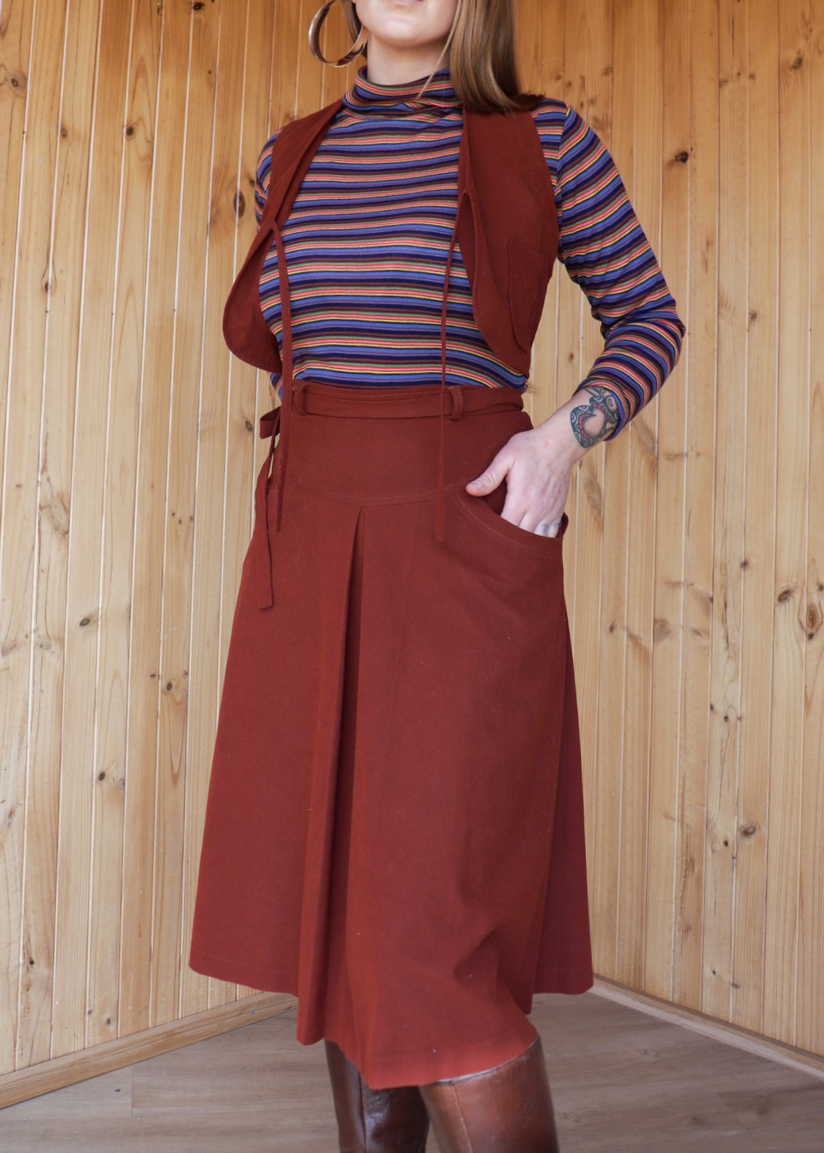 Maroon Western Two Piece
