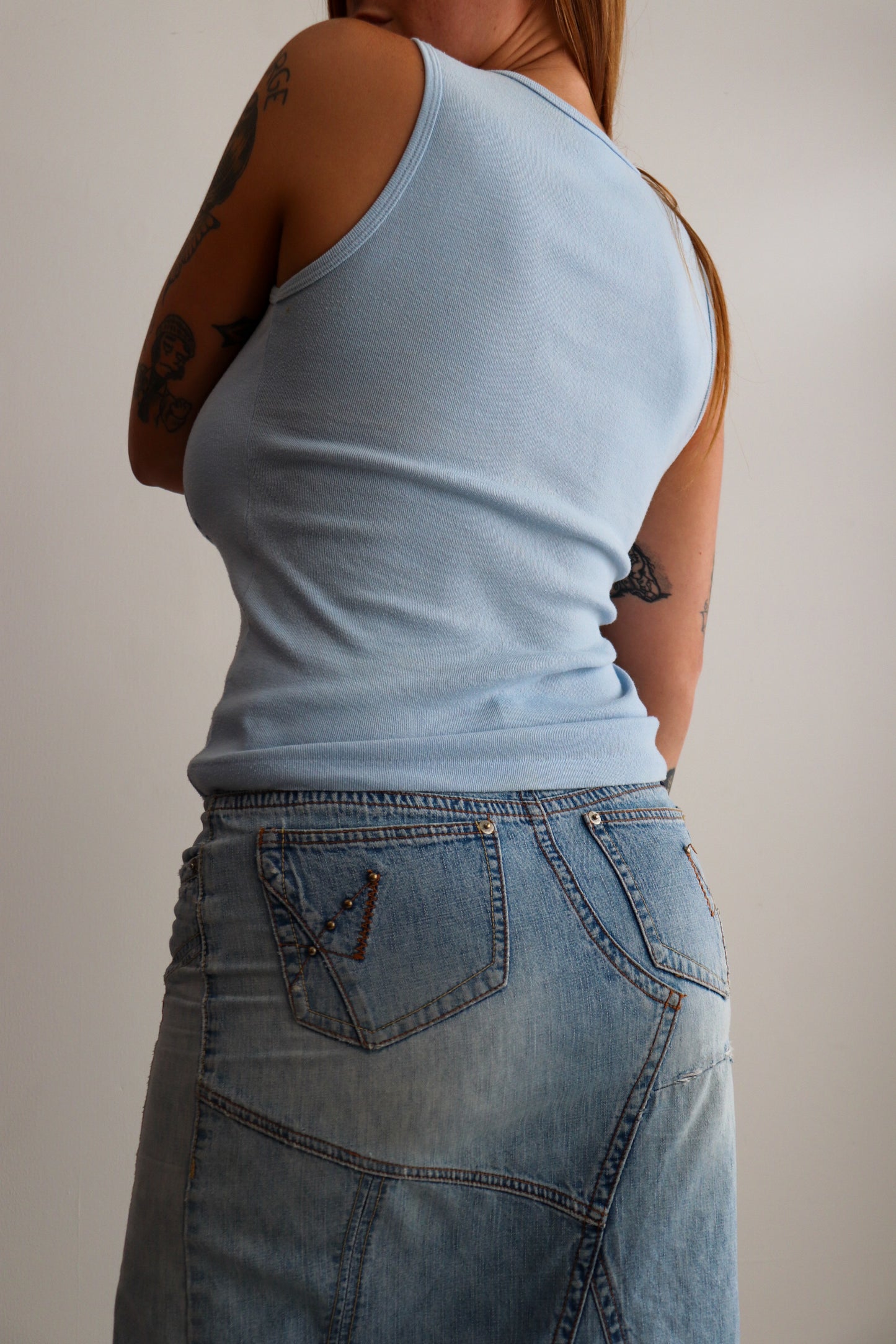 70s Paris Baby Blue Tank