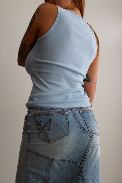 70s Paris Baby Blue Tank