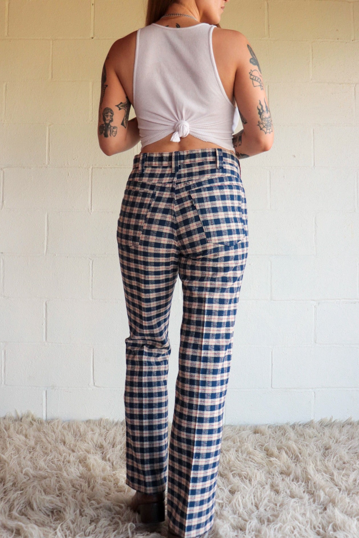 70s Tartan Levi Bootcut