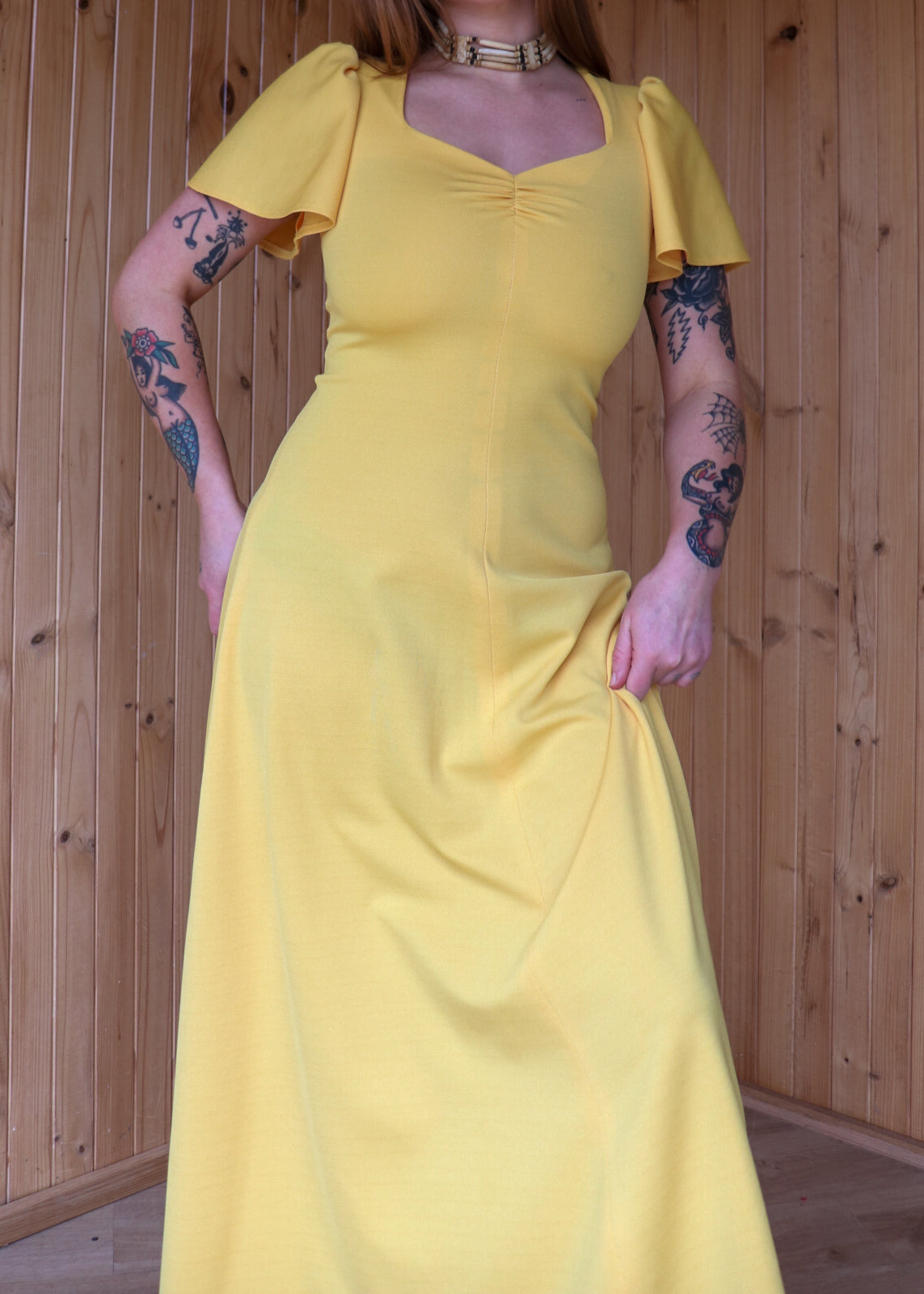 Sunflower Yellow Prairie Dress