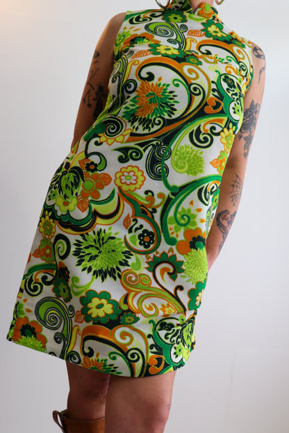 Paisley Midi Mod Dress