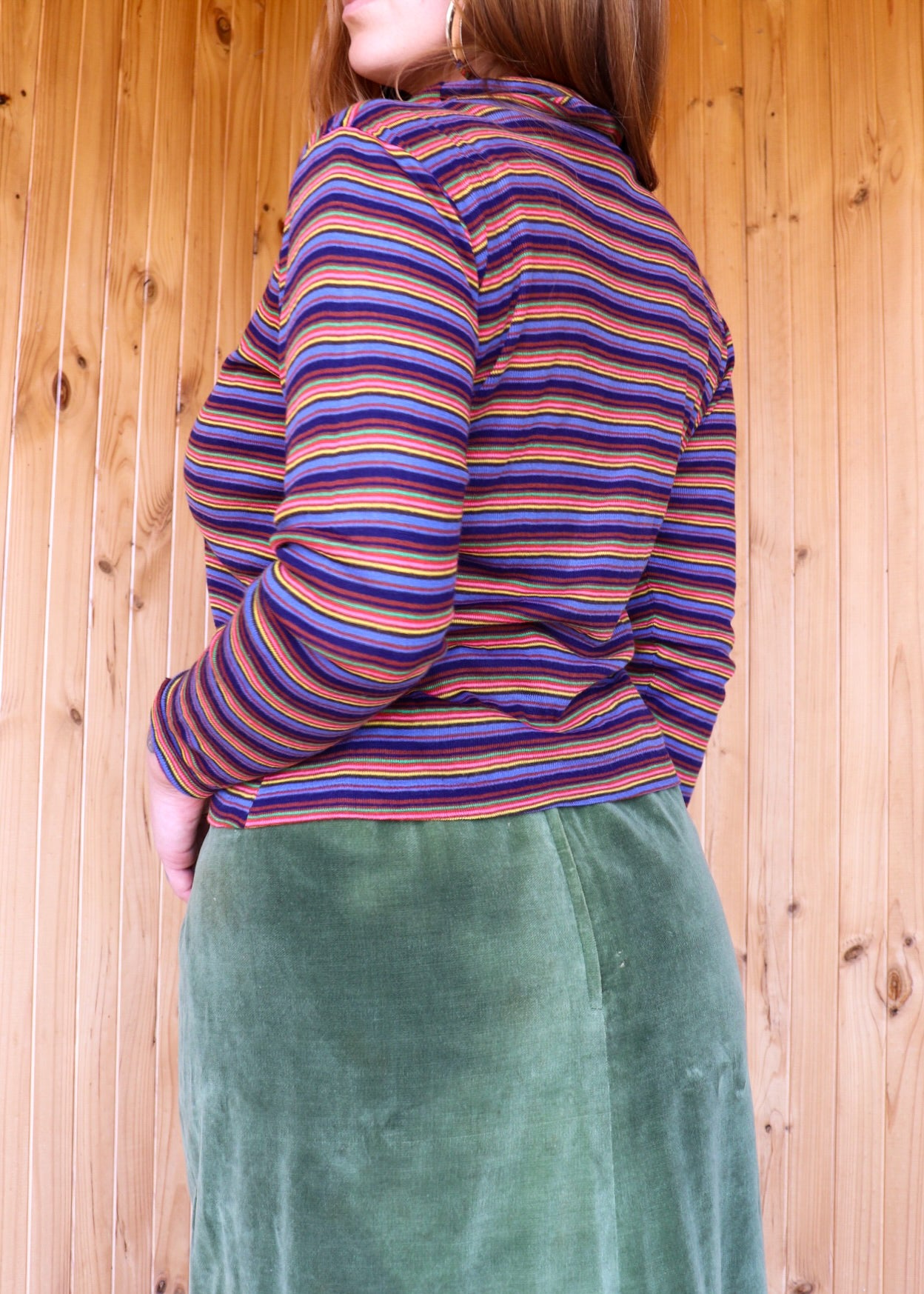 70s Rainbow Turtleneck