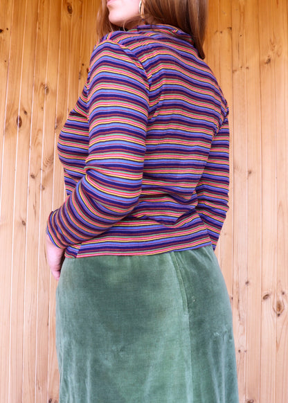 70s Rainbow Turtleneck