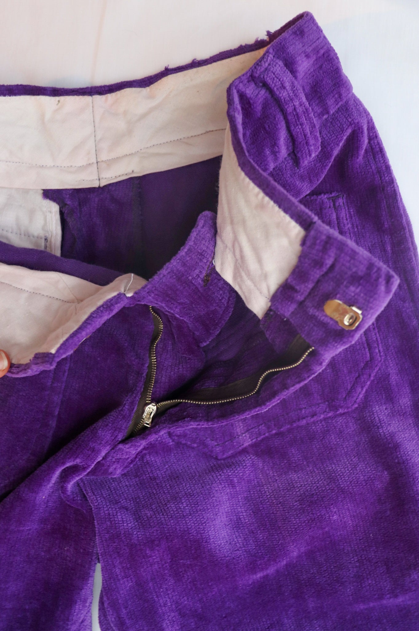 70s Purple Cord Flares