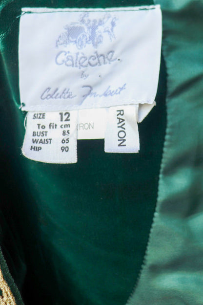 Velvet Green Medieval Bustier Top