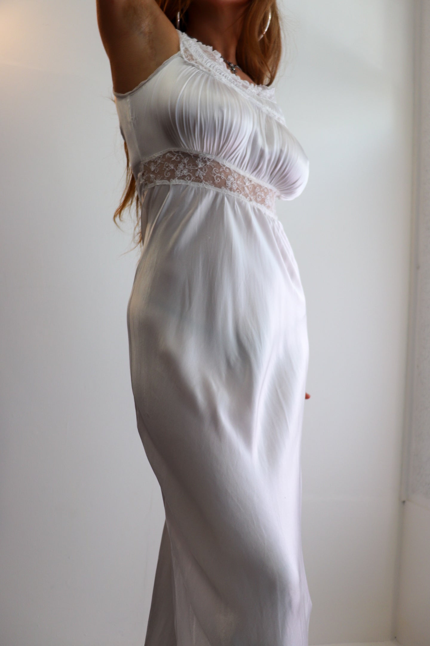 Angelic White Maxi Slip Dress