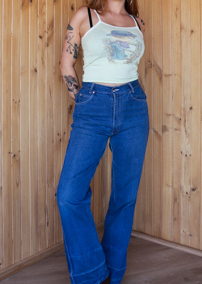 70s High Waisted Bootcut Jeans