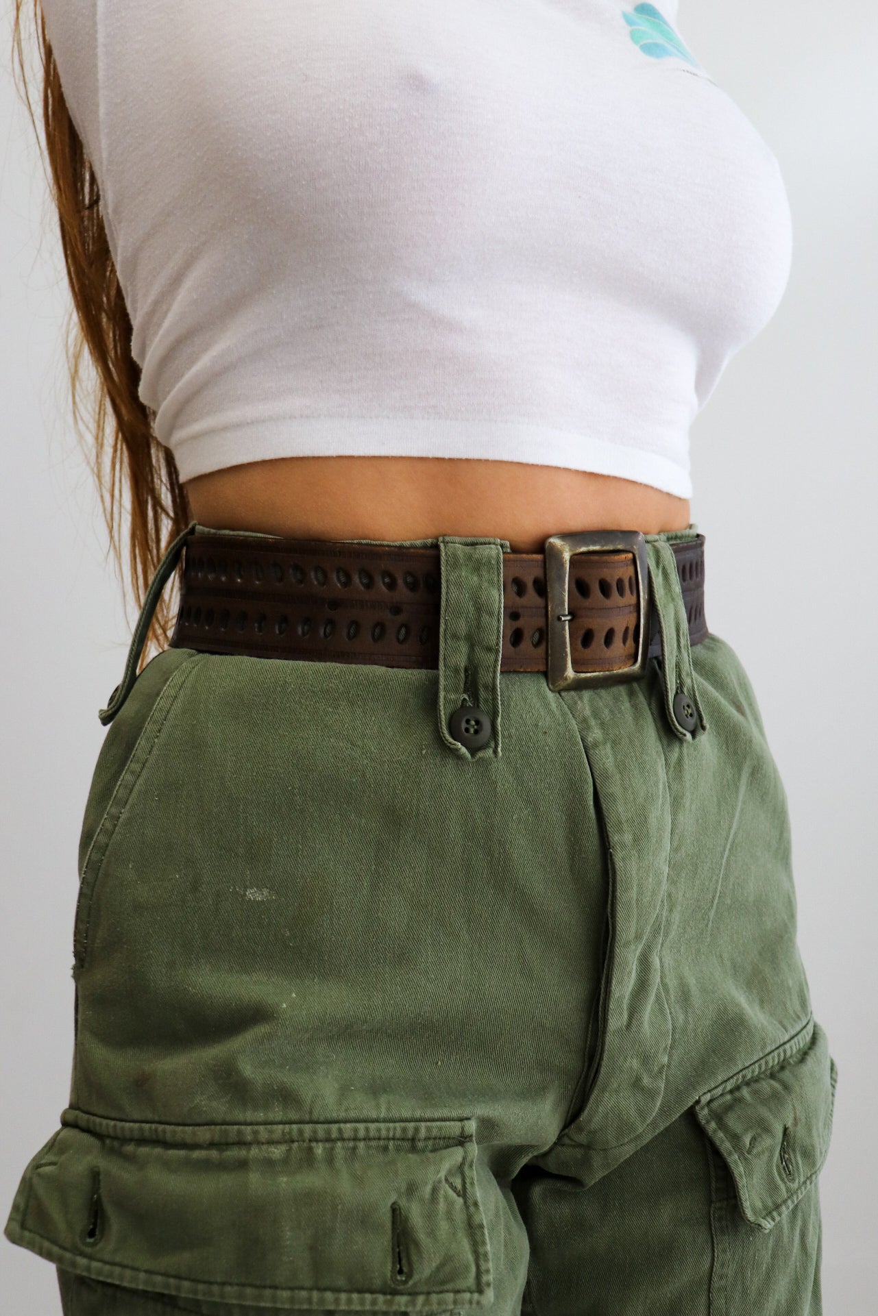 70s Leather Hole Belt