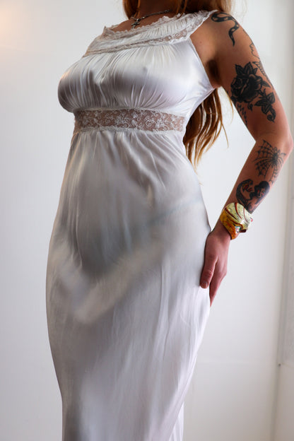 Angelic White Maxi Slip Dress