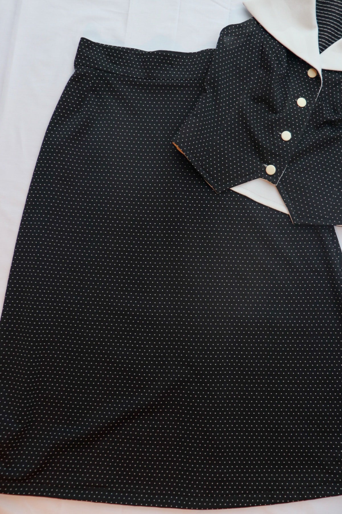 70s Polka Dot Skirt Set